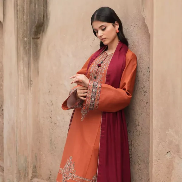3 PC Unstitched Embroidered Pure Lawn | ASLING